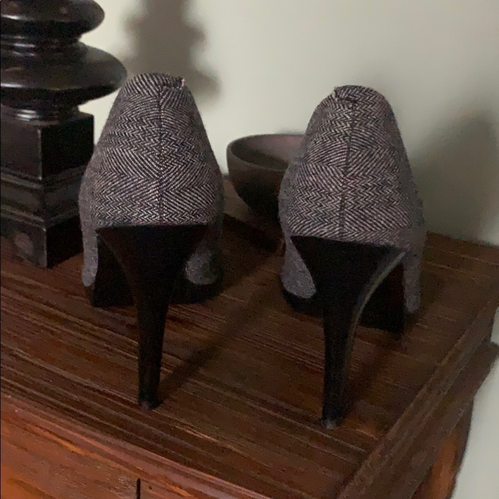 NWOB NINE WEST Wise Up 2 Herringbone Textile Heels - Picture 7 of 14